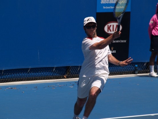 Zvi in action at the Australian Open